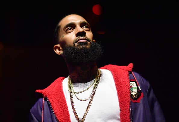 Rapper Nipsey Hussle attends A Craft Syndicate Music Collaboration Unveiling Event at Opera Atlanta on December 10