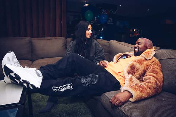 Kanye West and Kim Kardashian