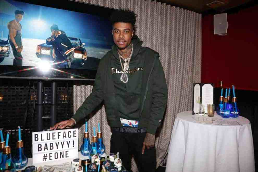 Recording artist Blueface attends the Blueface 'Famous Cryp' Private Dinner at Phillips on January 30
