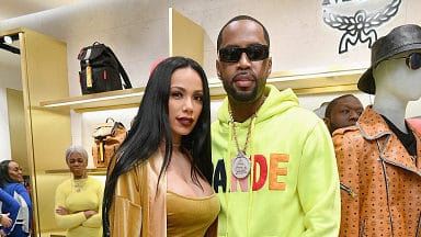 Erica Mena (L) and Safaree Samuels attend MCM x Super Bowl LIII on February 2