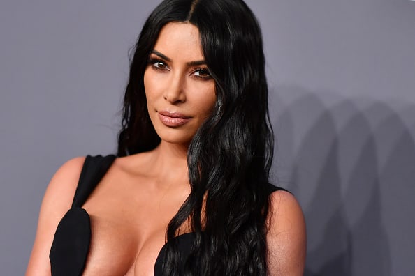 US media personality Kim Kardashian West arrives to attend the amfAR Gala New York at Cipriani Wall Street in New York City on February 6