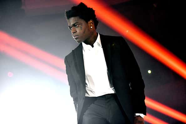 Rapper Kodak Black performs onstage during the 'Dying to Live' tour at Hollywood Palladium on March 20