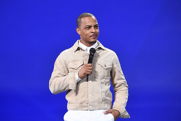 Rapper T.I. speaks onstage during 2019 Beloved Benefit at Mercedes-Benz Stadium on March 21