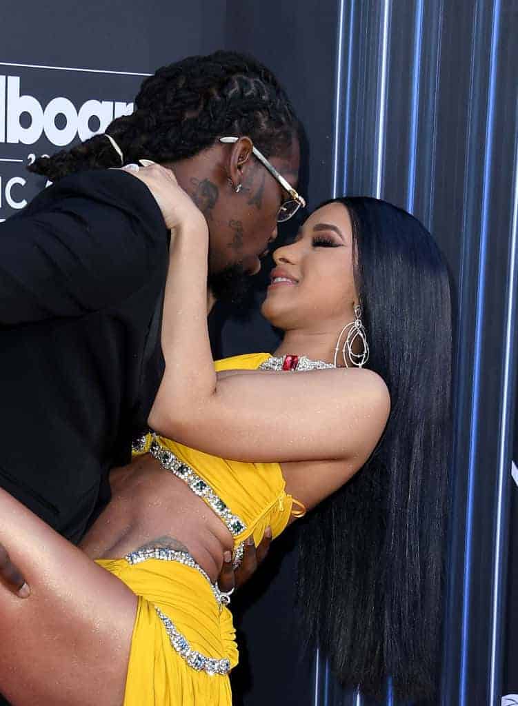 Offset & Cardi B Get Frisky At Billboard Awards Red Carpet