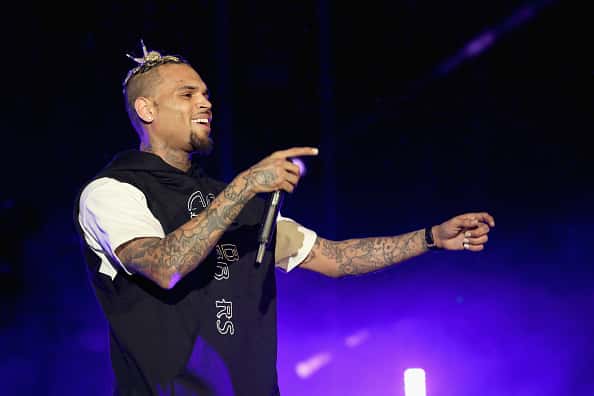 Chris Brown on stage
