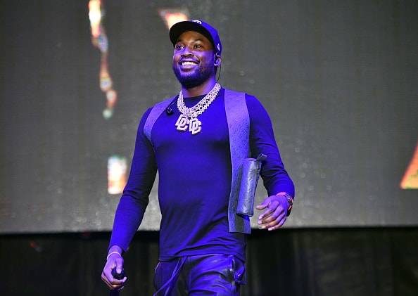 Rapper Meek Mill performs onstage during the 92.3 Real Street Festival at Honda Center on August 10