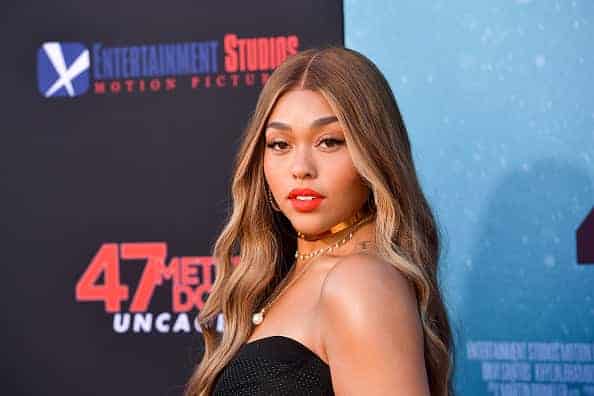 Jordyn Woods attends the LA Premiere of Entertainment Studios