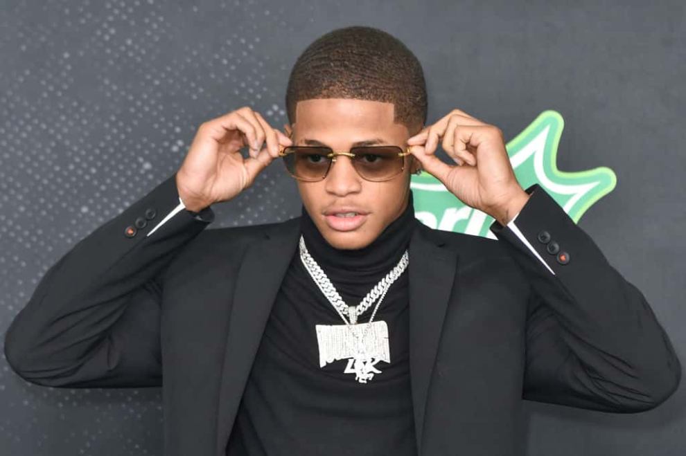 YK Osiris wearing all black
