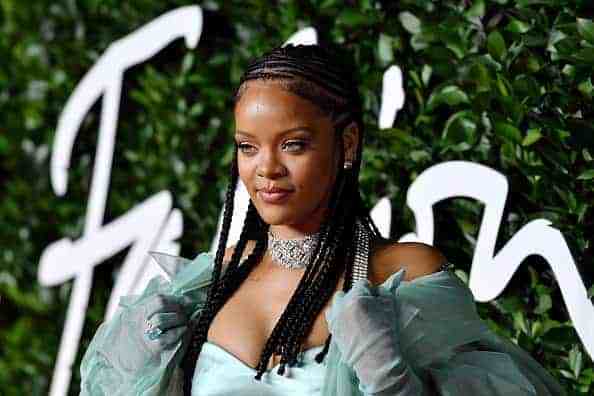 ihanna arrives at The Fashion Awards 2019 held at Royal Albert Hall on December 02