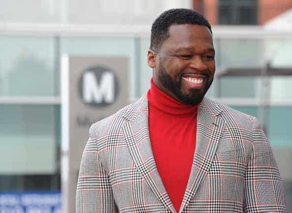 Curtis "50 Cent" Jackson attends a ceremony honoring him with a star on the Hollywood Walk of Fame on January 30