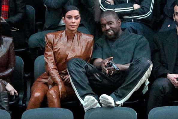 Kim Kardashian and Kanye West attend the Balenciaga show as part of the Paris Fashion Week Womenswear Fall/Winter 2020/2021 on March 01