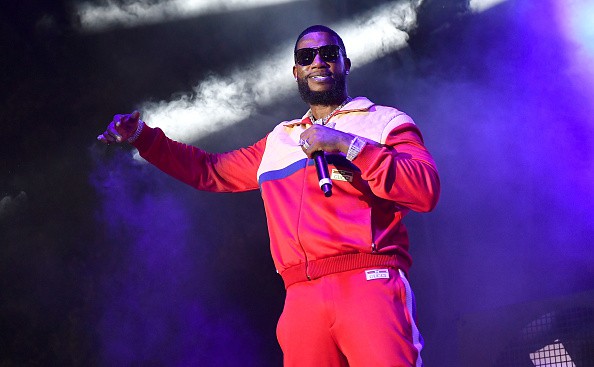 Gucci Mane performs onstage during Parking Lot Concert Series presents: Gucci Mane & The New 1017 at Gateway Center Arena on October 17