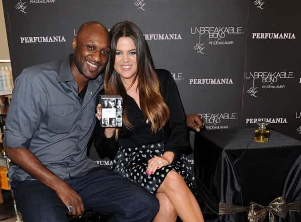 Lamar Odom and Khloe Kardashian Odom make a personal appearance to promote their "Unbreakable Bond" fragrance at Perfumania