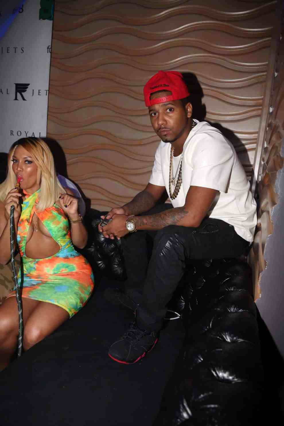 Kimbella and Juelz Santana attend NY Knicks player JR Smith