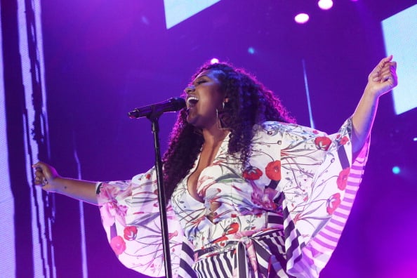 Recording artist Jazmine Sullivan performs during the 2014 Essence Music Festival on July 3