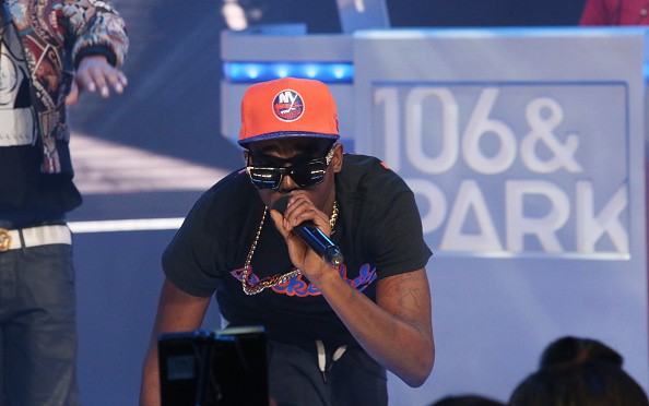 Recording artist Bobby Shmurda performs during 106 & Park at BET studio on November 12