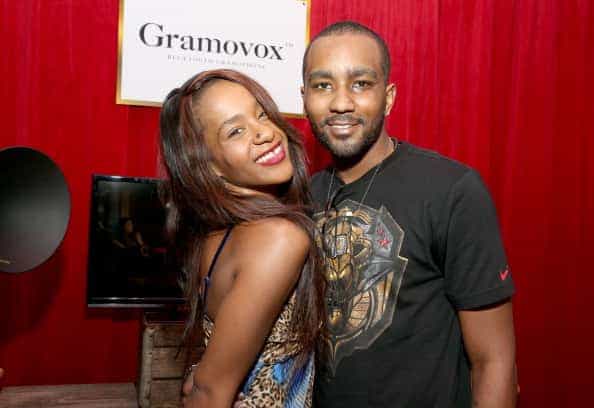 Bobbi Kristina Brown (L) and Nick Gordon attends the GRAMMY Gift Lounge during the 56th Grammy Awards at Staples Center on Janua