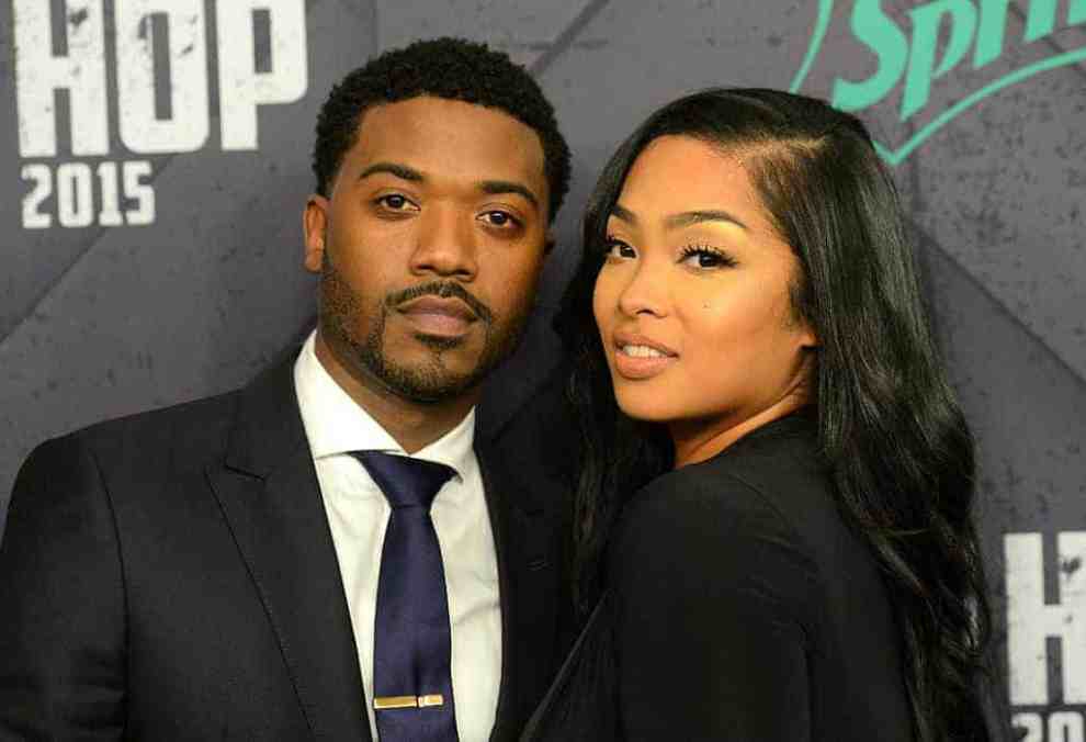 RayJ and Princess Love wearing black
