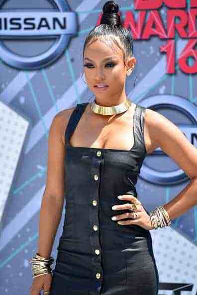 Karrueche Tran attends The Hair-Tique presented by Phil On Hair at Goya Studios on September 21