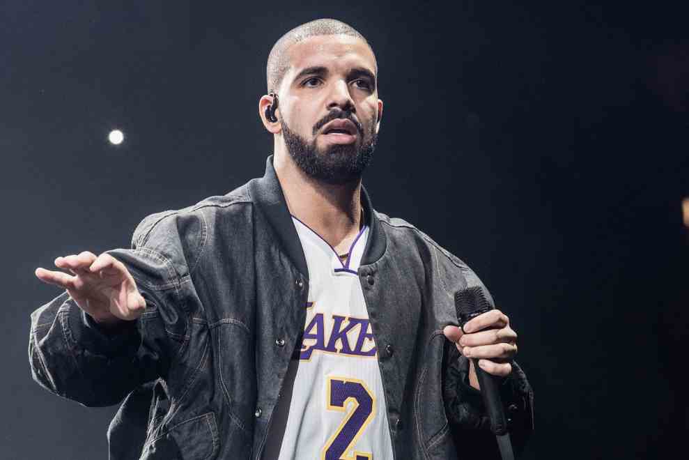 Drake performing