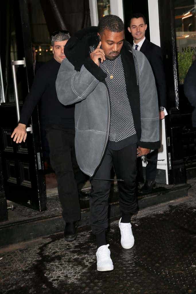 Kanye West arrives at Trump Tower December 13