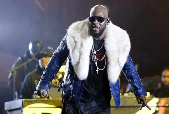 R. Kelly performing on stage