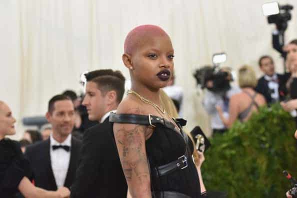 Slick Woods arrives at "Rei Kawakubo/Comme des Garcons: Art Of The In-Between"