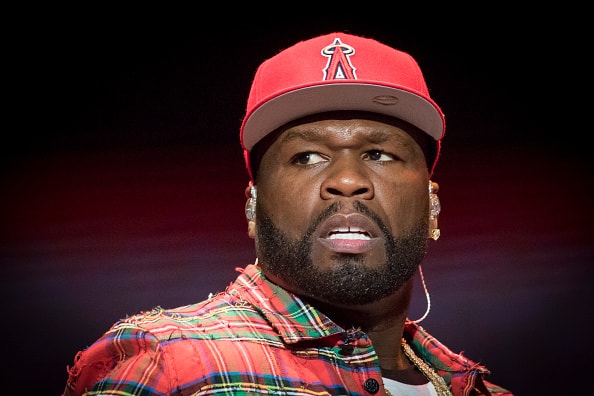 Rapper 50 Cent performs on Day 3 of the RBC Bluesfest on July 8