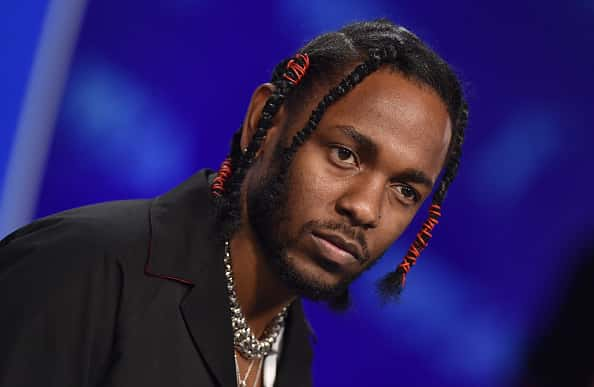 Rapper Kendrick Lamar arrives at the 2017 MTV Video Music Awards at The Forum on August 27