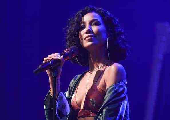 Singer Jhene Aiko performs onstage in concert during Ford Front Row 2017 at Buckhead Theatre on September 25