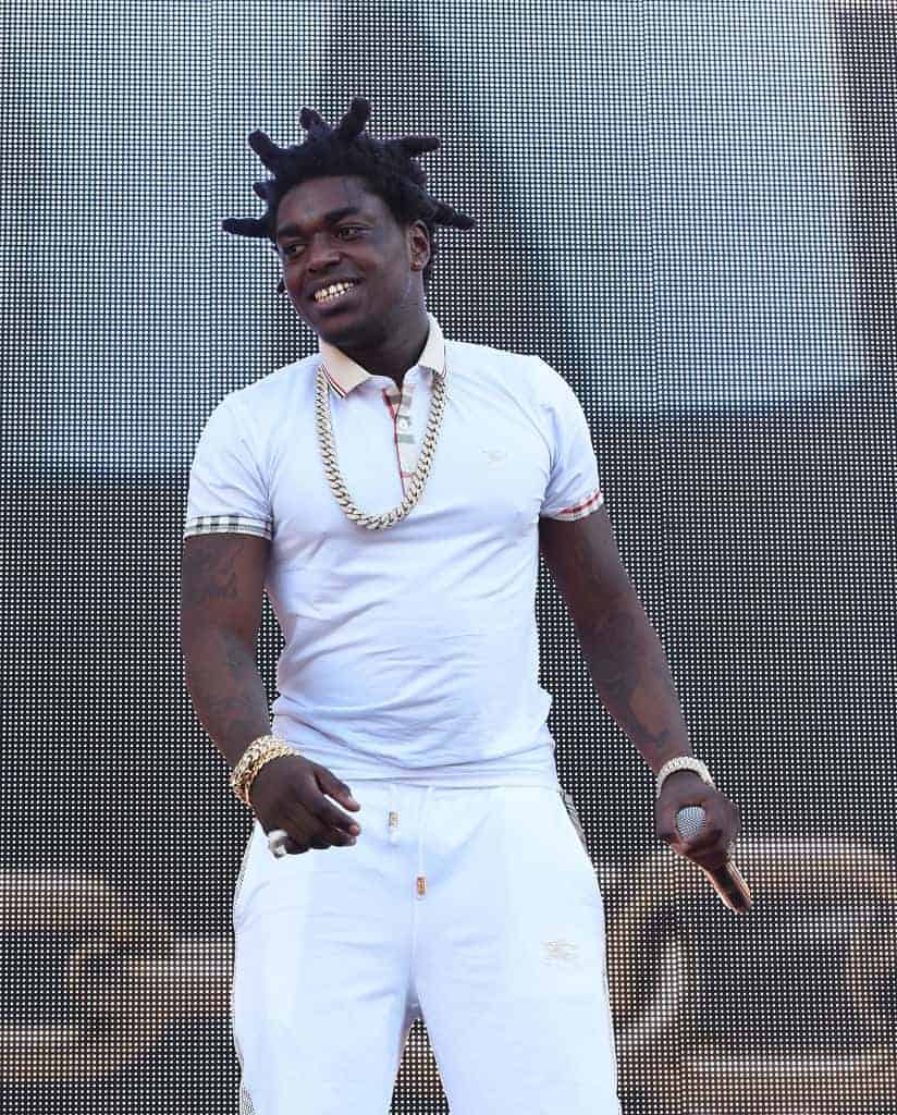 kodak black wearing all white