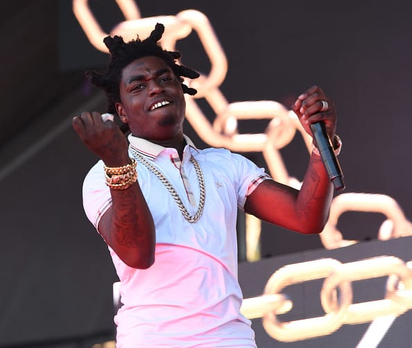 Rapper Kodak Black is seen backstage during the Rolling Loud Festival at Shoreline Amphitheatre on October 22
