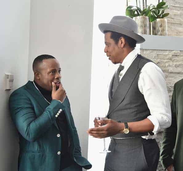 Gotti and Jay-Z attend Roc Nation THE BRUNCH at One World Observatory on January 27