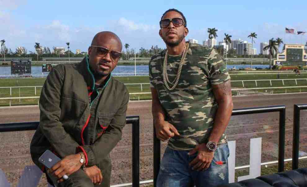 Ludacris x Jermaine Dupri at racetrack