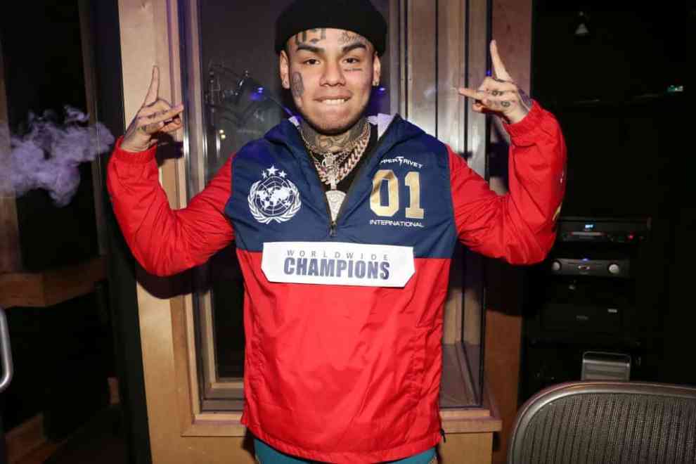 Brooklyn rapper Tekashi 69 at a studio session in NYC.