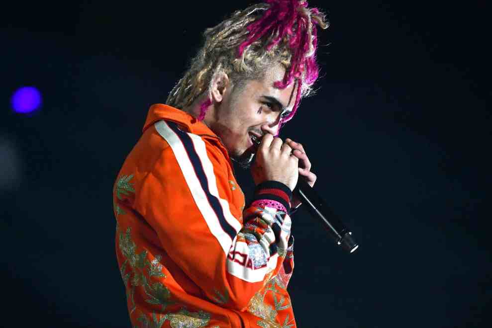 lil pump performs during day two of the Rolling Loud Festival at NOS Events Center on December 17