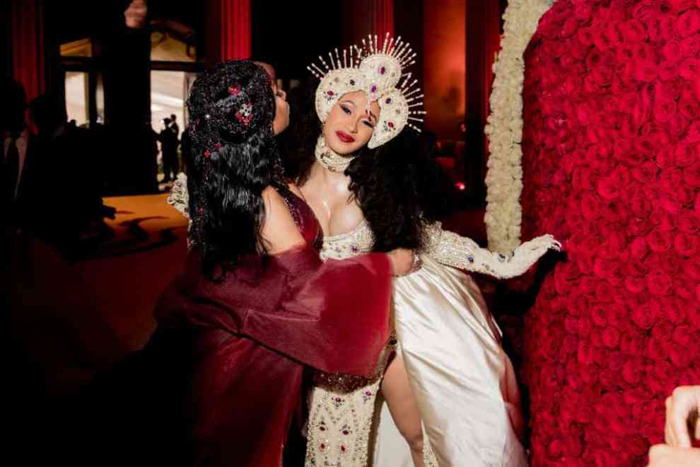 Cardi B and Nicki Minaj at the 2018 Met Gala