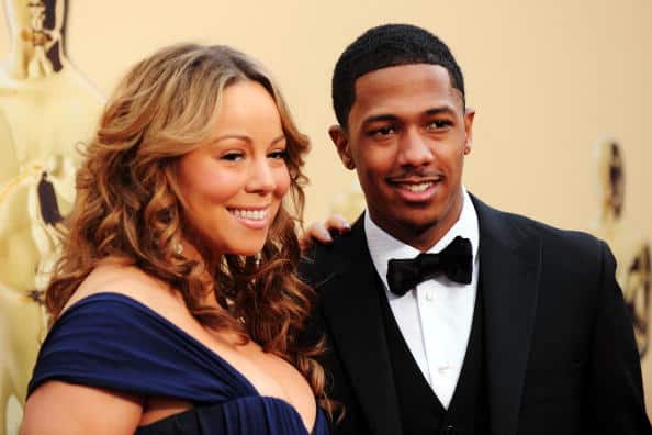 HOLLYWOOD - MARCH 07: Actress Mariah Carey and husband Nick Cannon arrive at the 82nd Annual Academy Awards held at Kodak Theatre on March 7