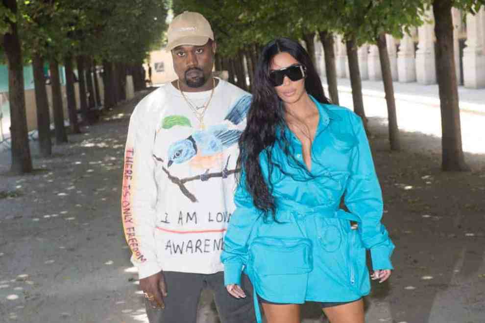 Kanye West and Kim Kardashian West