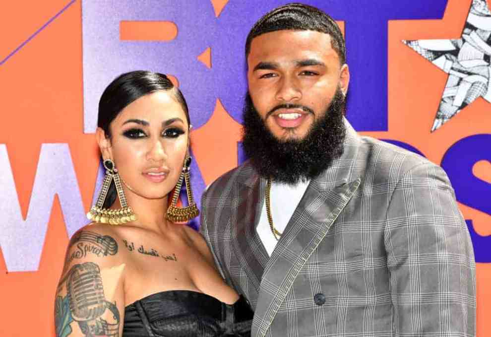 Queen Naija with Clarence at BET Awards