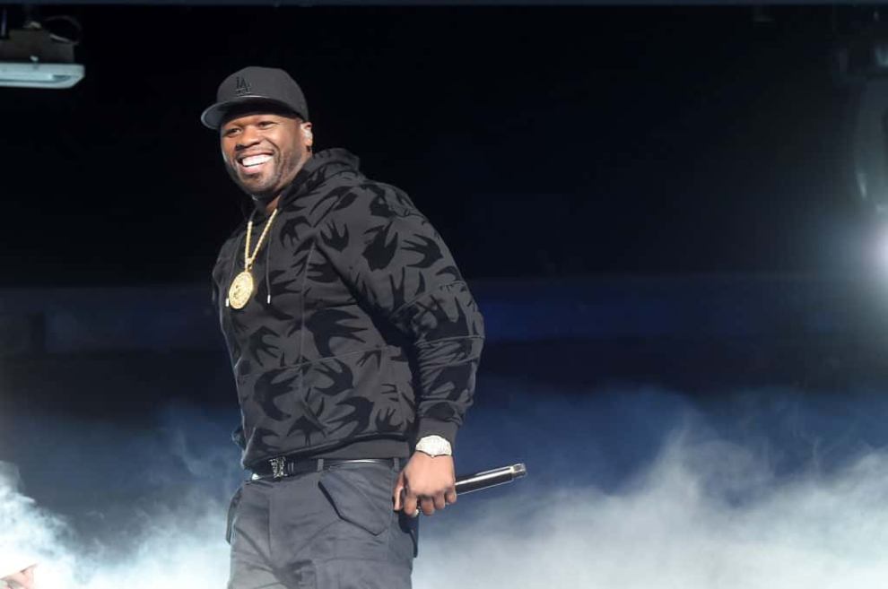 50 Cent performing in concert