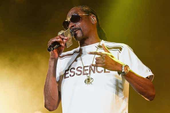 Snoop Dogg performing on stage