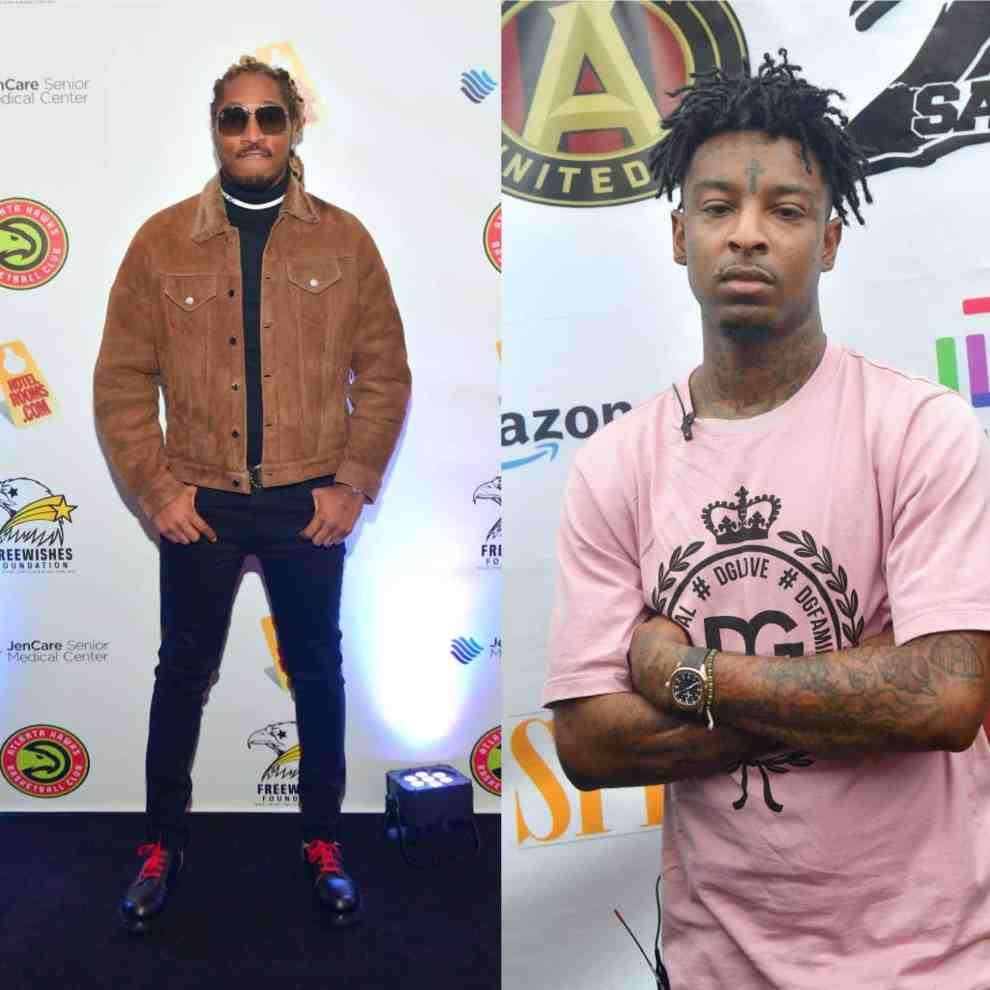 Meek Mil and J.Cole wearing various colors
