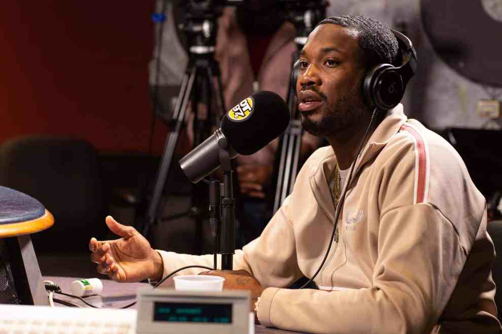 Meek Mill in Hot 97 Studio