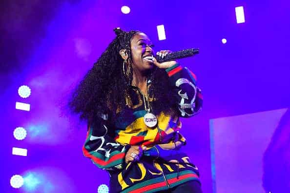 Missy Elliott performing.