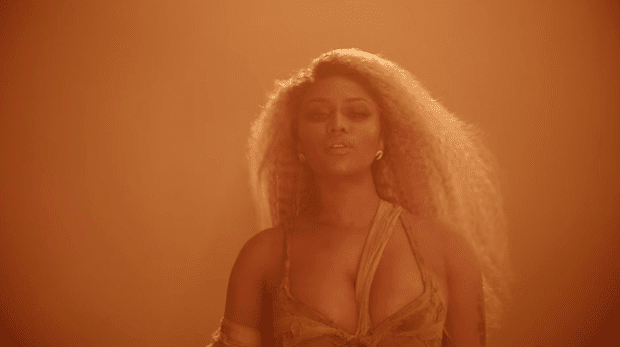 Nicki Minaj still from Ganga Burns video