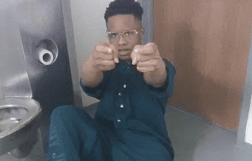 Screenshot of Tay K in jail