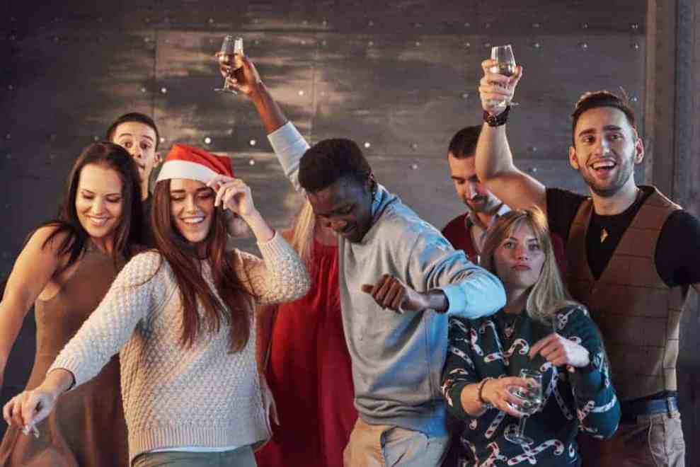 friends gather for the holidays