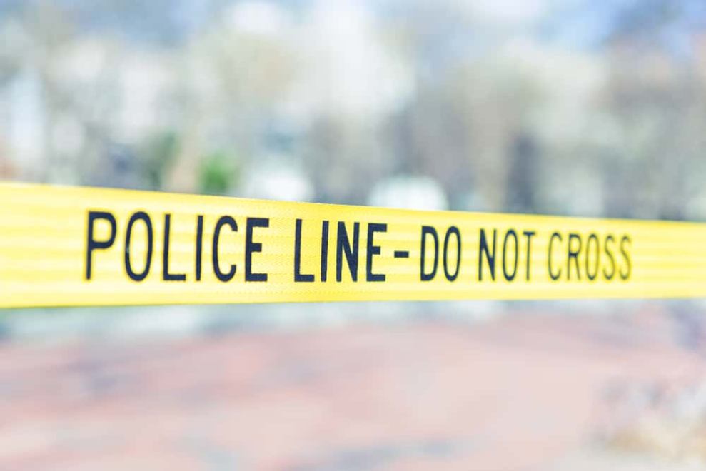 Picture of yellow police tape