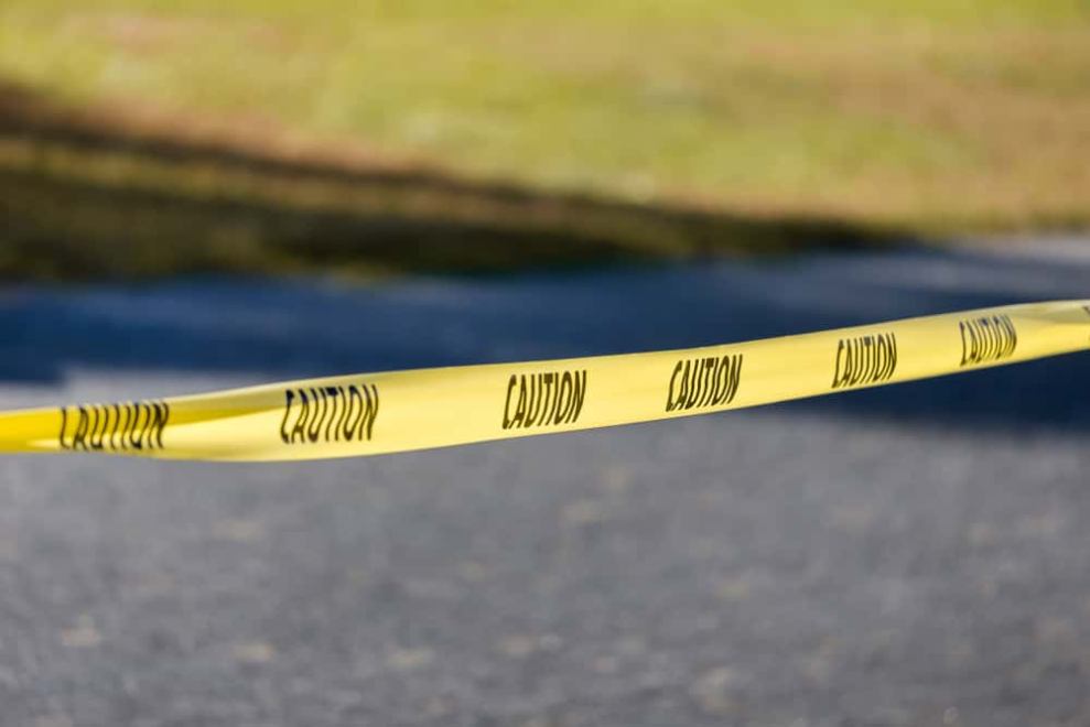 Yellow police tape